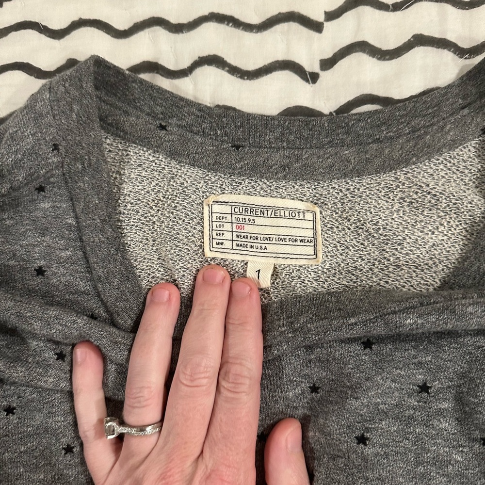 Current/Elliot The Ruffle Sweatshirt - Picture 3 of 4